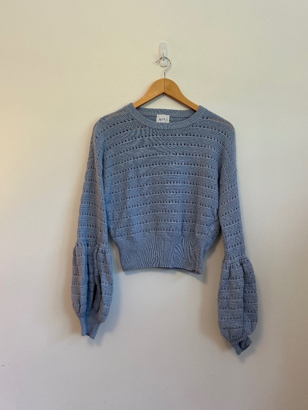 Misa Los Angeles Vayda Sweater in Light Blue | Size Medium